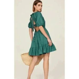 Peter Som Green Cotton Mini Dress size 10